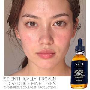 Organic Vitamin C Serum with Natural Retinol Alternative image 1