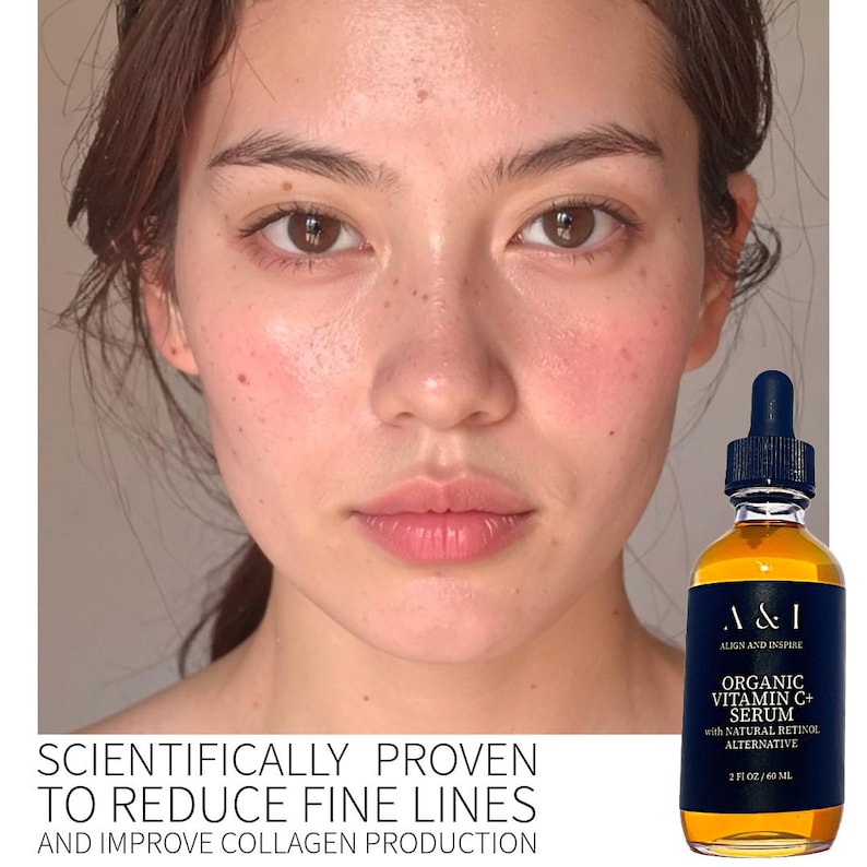 Organic Vitamin C Serum with Natural Retinol Alternative image 1