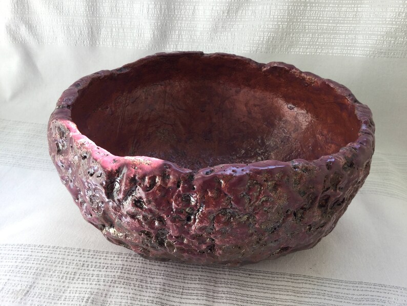 Coupe en céramique artisanale raku image 6