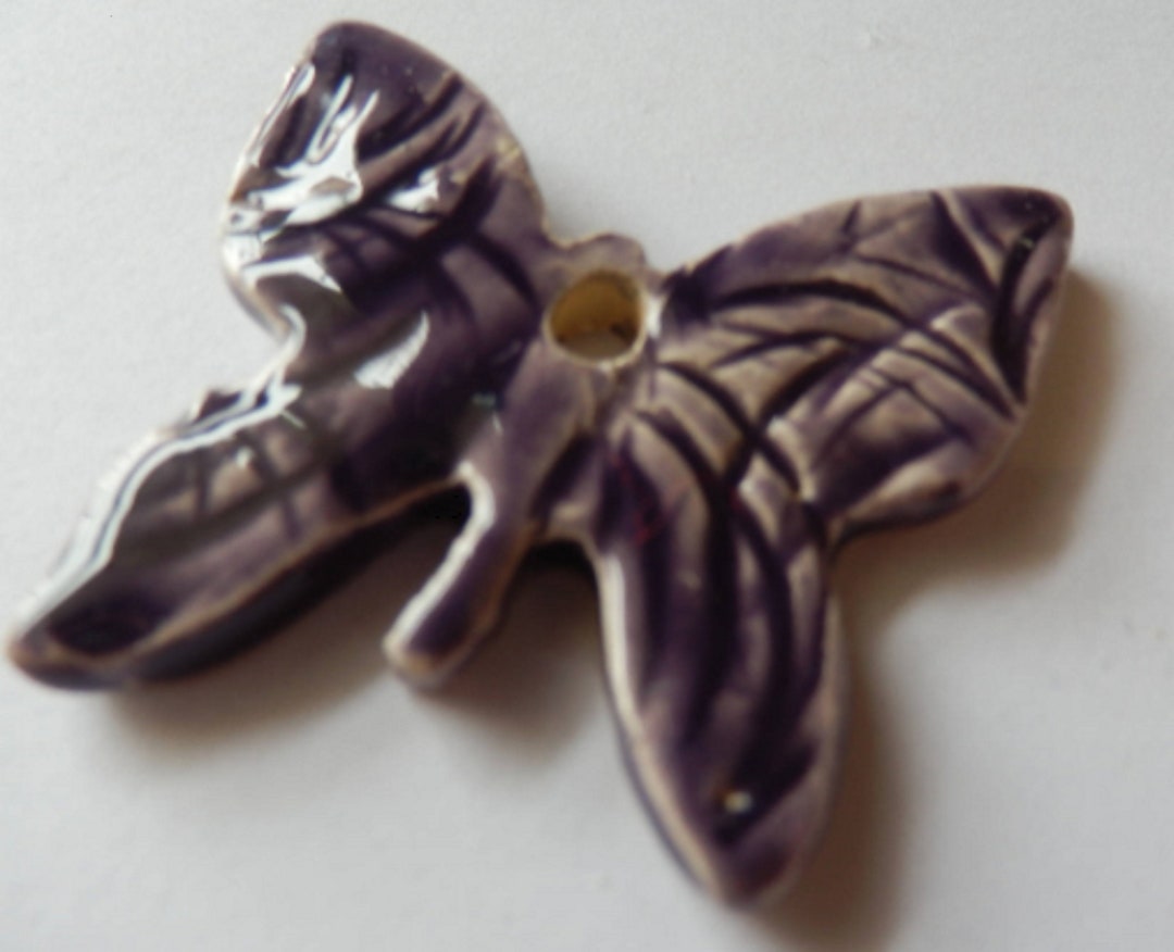 Ceramic Butterfly Ceramic Button Handmade Creation - Etsy
