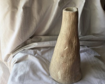 Ceramic terracotta vase, handcrafted ceramics, ceramic art, pottery