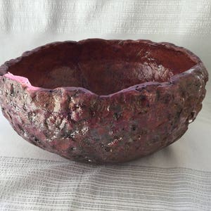 Coupe en céramique artisanale raku image 1