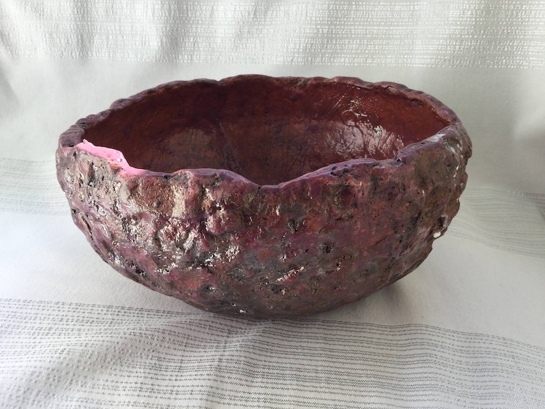 Coupe en céramique artisanale raku image 1