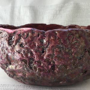 Coupe en céramique artisanale raku image 5