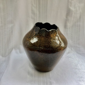 Keramik Terrakotta-Vase, handgefertigte Keramik, Keramik-Kunst, handgefertigte Keramik
