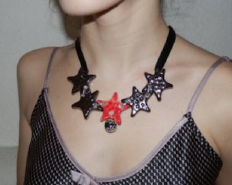 star craft ceramic necklace