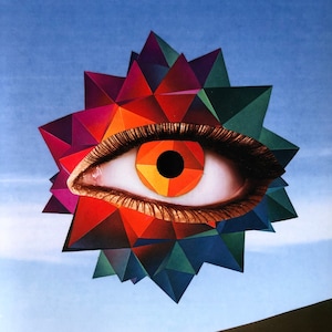 Paper Collage Art Print * 8.5 x 11 * by Okay Collage * Free Shipping to USA * #13