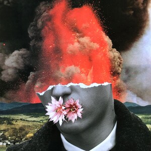 Isolation Series * Paper Collage Art Print * 8.5 x 11 * by Okay Collage * Free Shipping to USA * #25
