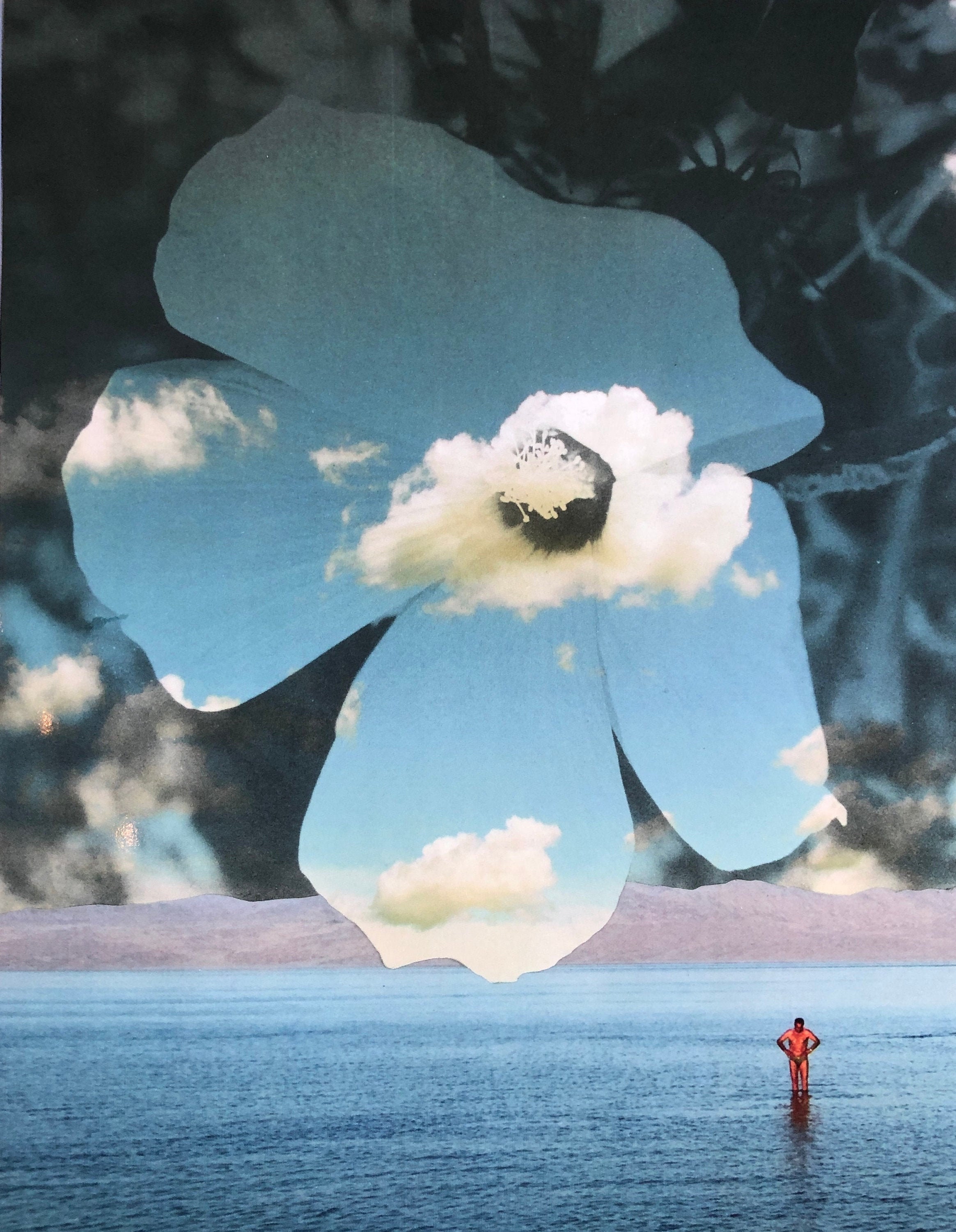 Paper Collage Art Print 8.5 X 11 by Okay Collage Free Shipping to USA 5