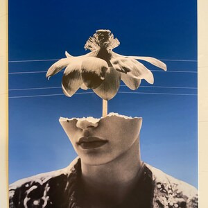 Wire Transfer * Paper Collage Print * 8.5 x 11 * by Okay Collage * Free Shipping to USA * #