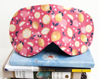 Lemon Sleeping Mask, Citrus Sleep Mask, Eye Mask for Sleep