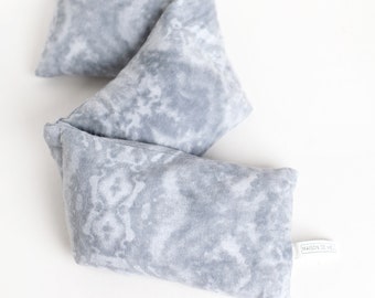 Grey Heating Pad, Rice Bag, Heated Neck Wrap, Lavender Heating Pad, Lavender Pillow, Meditation Pillow, Rice Heat Pack, rice heating pad