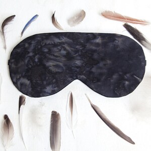 Black Sleeping Mask, Cotton Eye Sleep Mask, Self Care, Gift for Dad, Best Man Gift
