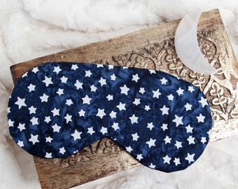 Navy Stars Sleeping Mask, Blindfold, Adjustable Eye Mask