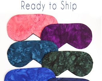 Ready to Ship Sleep Mask, Sleeping Mask, Blackout Mask, Adjustable Travel Mask, Soft Cotton, Blindfold, Headache relief