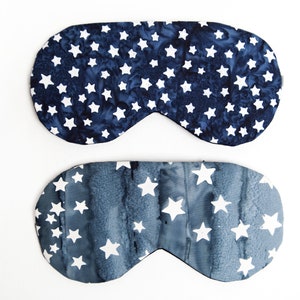 Navy Stars Sleeping Mask, Blindfold, Adjustable Eye Mask image 10