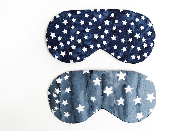 Navy Stars Sleeping Mask, Blindfold, Adjustable Eye Mask image 10