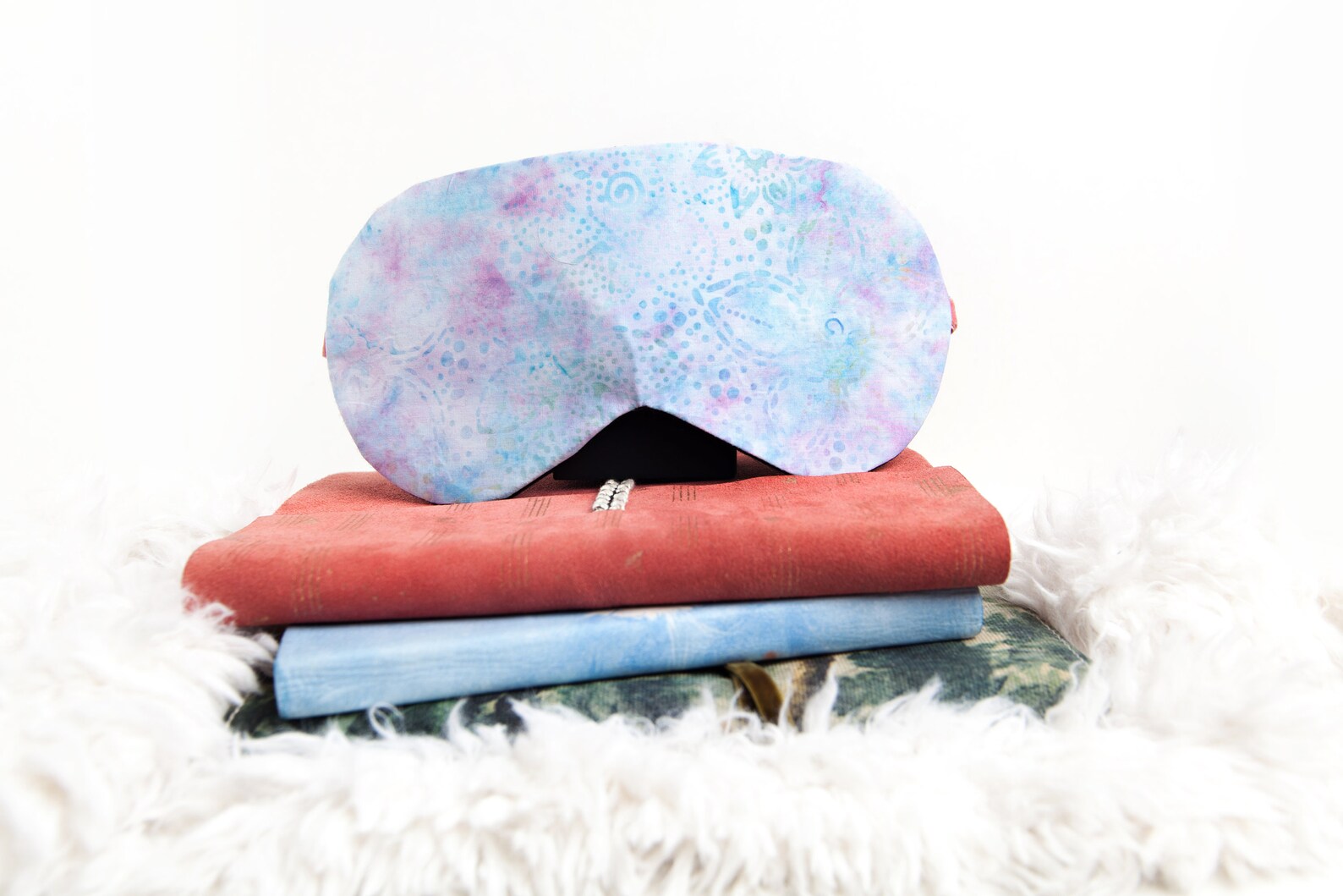 Tie Dye Blue Lavender Sleep Mask Sleeping Eye Mask Cotton Etsy