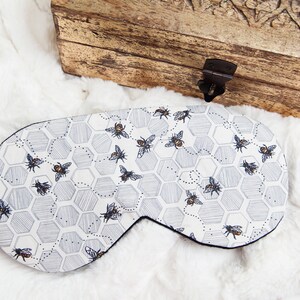 Bumble Bee Sleep Mask, Gift for Garden, Self Care Gift, Wellness Gift for Her, Bee Gift image 7