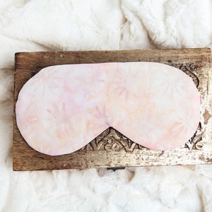 Blush Pink Blindfold, Sleep Mask, Eye Mask, Sleeping Mask, Gift for New Mom image 7