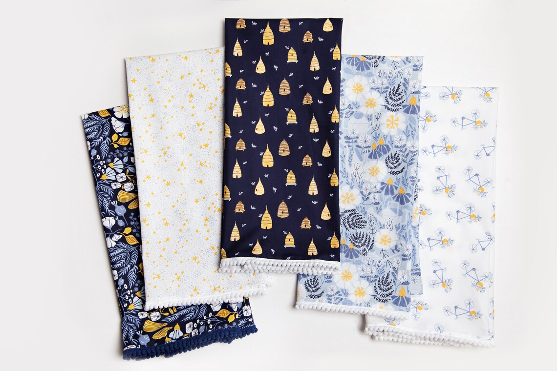 Mancheng-zi Queen Bee Kitchen Towels - 16x24 Inches, Premium Cotton, Farmhouse Style Hand & Dish Towels