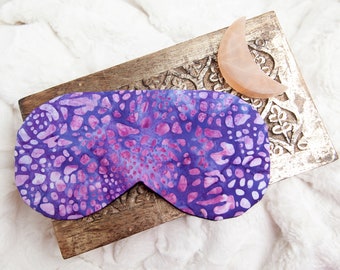 Purple Sleeping Mask, Lavender Sleep Mask, Lightweight Sleep Mask, Wellness Gift, Self Care Gift