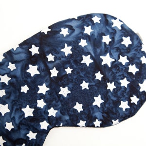 Navy Stars Sleeping Mask, Blindfold, Adjustable Eye Mask image 3