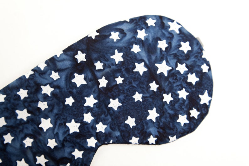 Navy Stars Sleeping Mask, Blindfold, Adjustable Eye Mask image 3