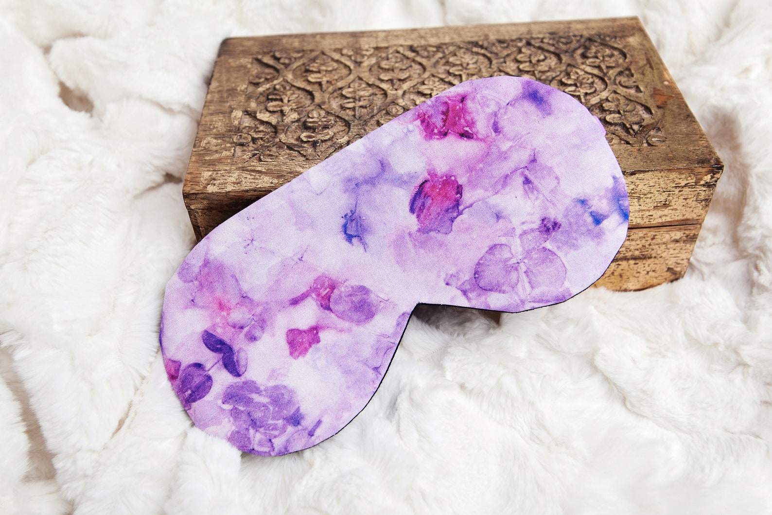 Lavender Sleeping Mask Cotton Sleep Mask Hydrangea Petal Eye Etsy