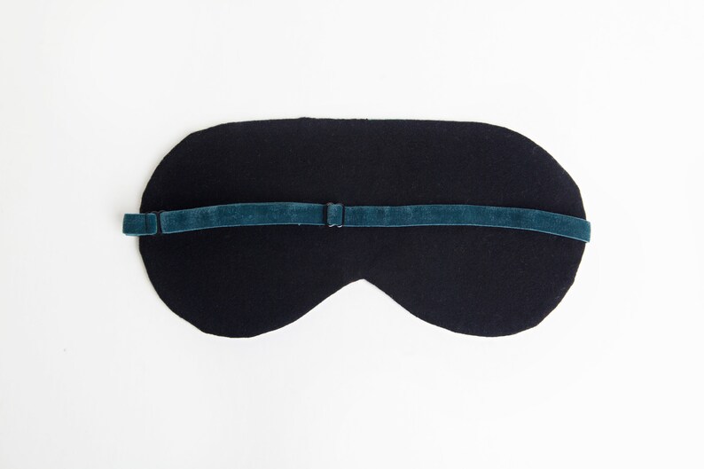 Peacock Feather Eye Sleep, Cotton Sleeping Mask, Teal, Sleep Aid, Gift for New Mom, Blindfold image 5