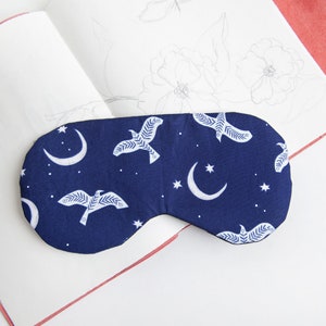 Moon Sleep Mask, Raven Sleeping Mask, Eye Mask, Self Care, Travel Gift image 8