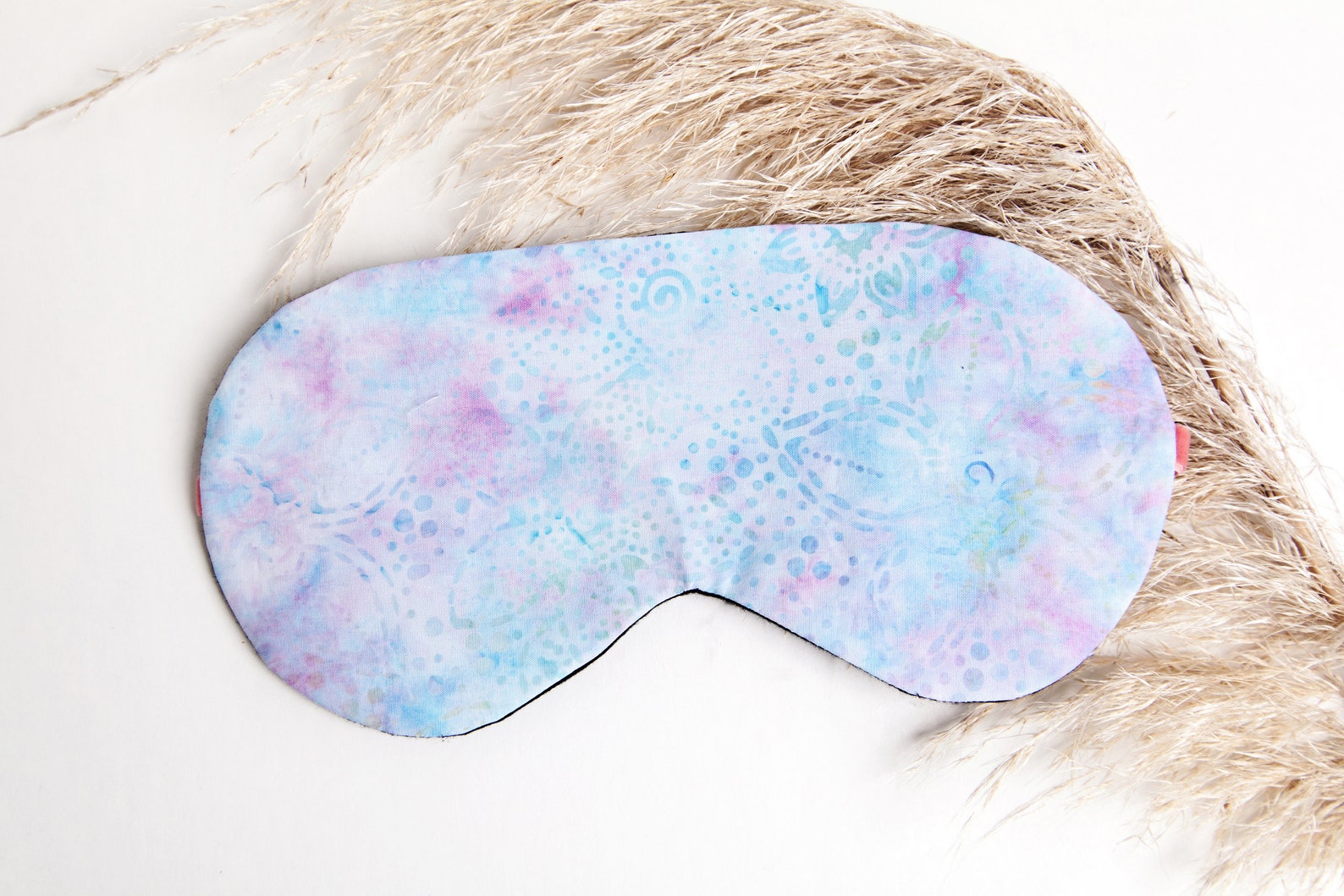 Tie Dye Blue Lavender Sleep Mask Sleeping Eye Mask Cotton Etsy