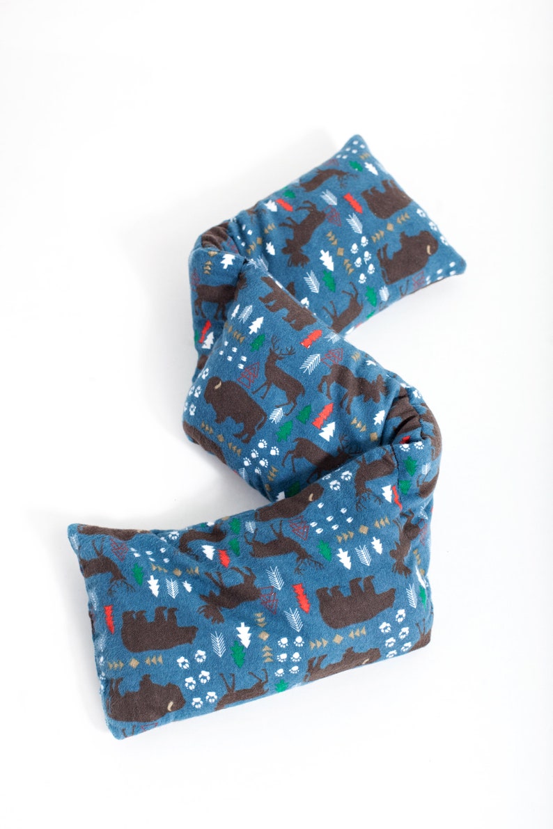 Blue Rice Neck Warmer Lavender Microwave Neck Wrap Rice Bag Etsy