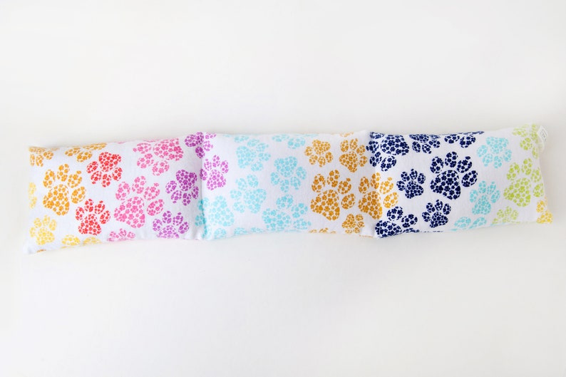 Paw Print Heating Pad, Microwaveable Heating Pack, Heat Wrap, Gift for Dog Lover, Rainbow Heat Pad, Cozy Gift image 10