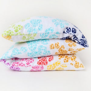 Paw Print Heating Pad, Microwaveable Heating Pack, Heat Wrap, Gift for Dog Lover, Rainbow Heat Pad, Cozy Gift image 9