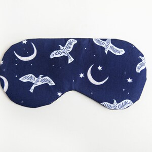 Moon Sleep Mask, Raven Sleeping Mask, Eye Mask, Self Care, Travel Gift image 4