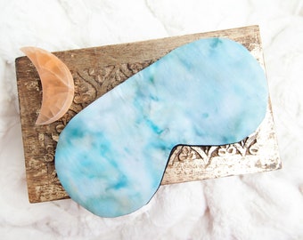 Teal Sleep Mask, Self Care Gift, Sleeping Mask, Eye Mask, Wellness Gift for Her