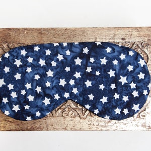 Navy Stars Sleeping Mask, Blindfold, Adjustable Eye Mask image 6