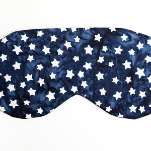 Navy Stars Sleeping Mask, Blindfold, Adjustable Eye Mask image 7