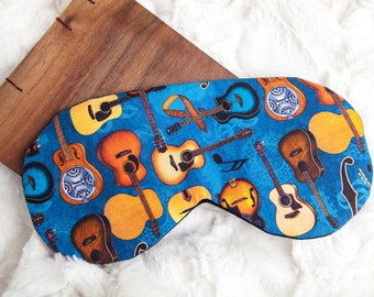 Guitar Sleep Mask, Sleeping Mask for Men, Gift for Him, Gift for Dad Brother Boyfriend