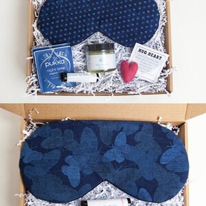 Sleep Mask Gift Set, Custom Gift Box, Bedtime Gift Set, Lavender Sleep Gift Box, Sleep Mask Set, Self Care Gift Box Set Lip