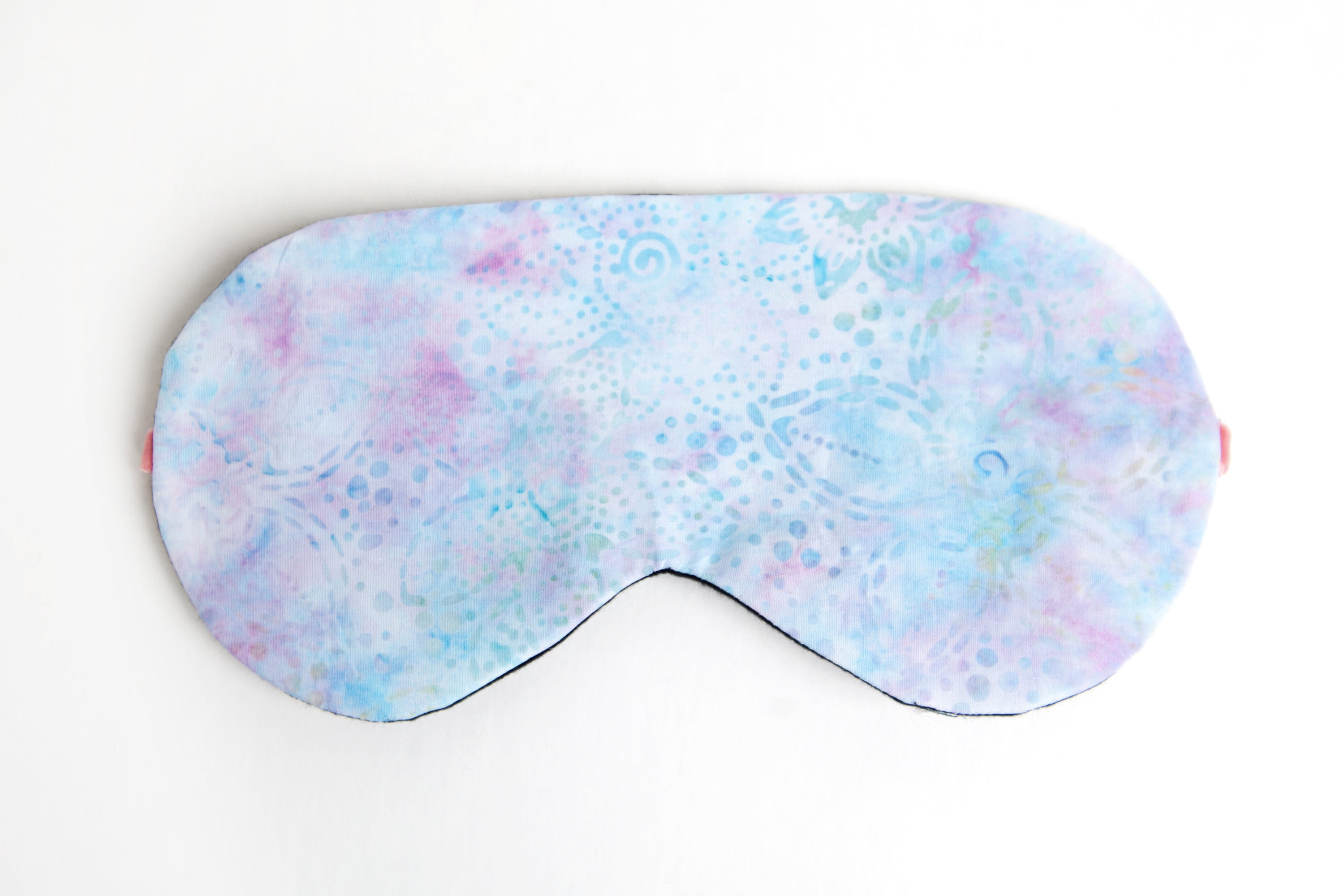 Tie Dye Blue Lavender Sleep Mask Sleeping Eye Mask Cotton Etsy
