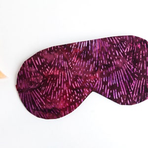 Celestial Sleeping Mask, Sleep Mask, Cotton Blindfold, Red Berry, Adjustable Eye Mask image 10