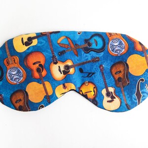 Guitar Sleep Mask, Sleeping Mask for Men, Gift for Him, Gift for Dad Brother Boyfriend image 4