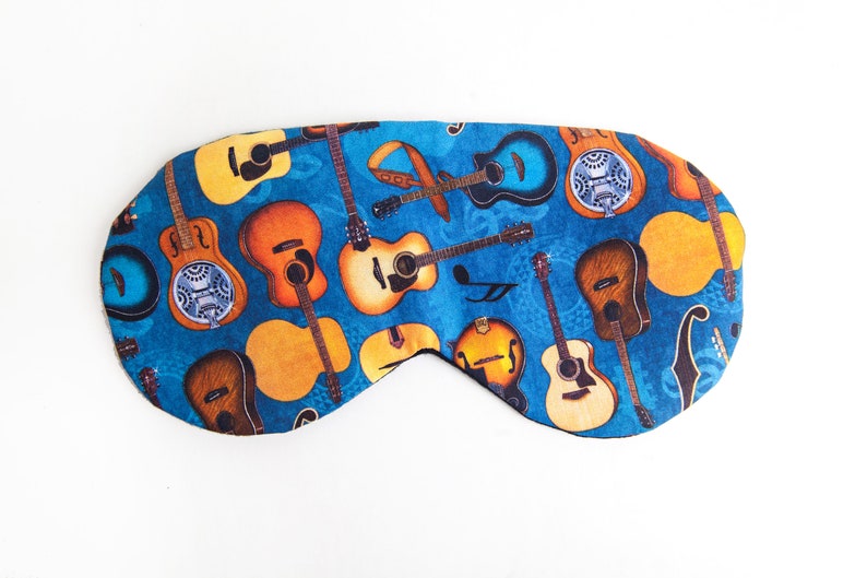 Guitar Sleep Mask, Sleeping Mask for Men, Gift for Him, Gift for Dad Brother Boyfriend image 4