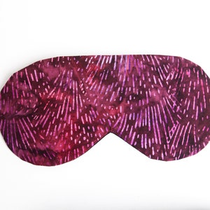 Celestial Sleeping Mask, Sleep Mask, Cotton Blindfold, Red Berry, Adjustable Eye Mask image 4