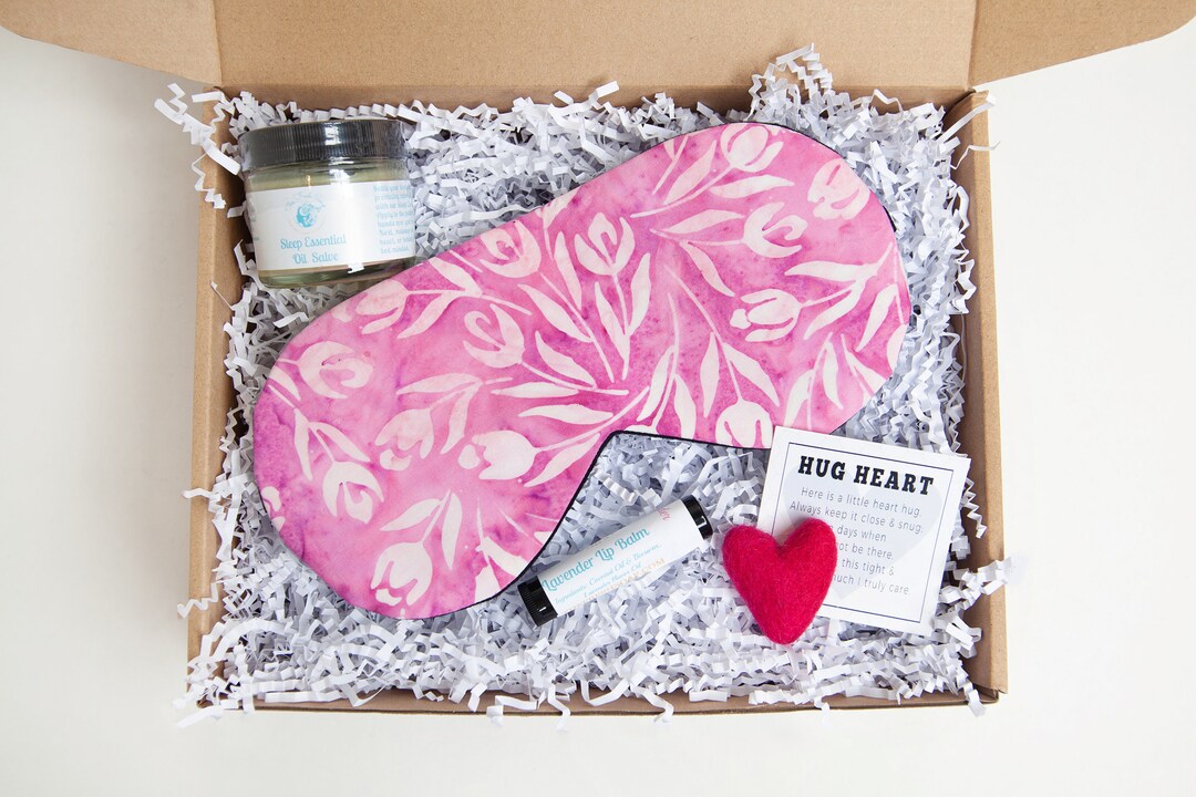 Self Care Gift Box, Gift for Her, Lavender Sleep Gift Box, Sleep Mask