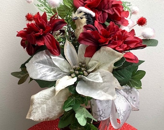 HOLIDAY WINTER CENTERPIECE, for dining table