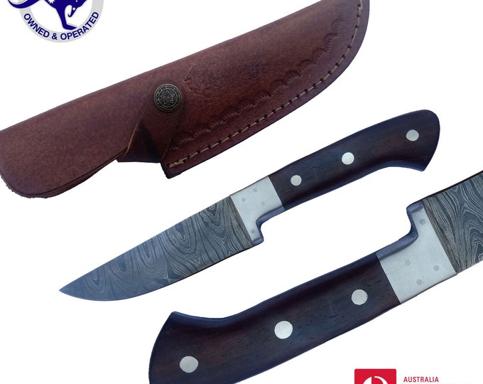Handmade Damascus Steel 10 inches Kitchen Chef Knife - Walnut Wood Handle X51F