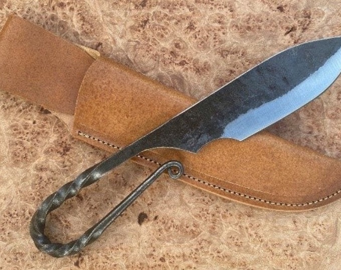 Handmade Carbon Steel 9 inches Skinner Hunting Blank Blade Knife S35